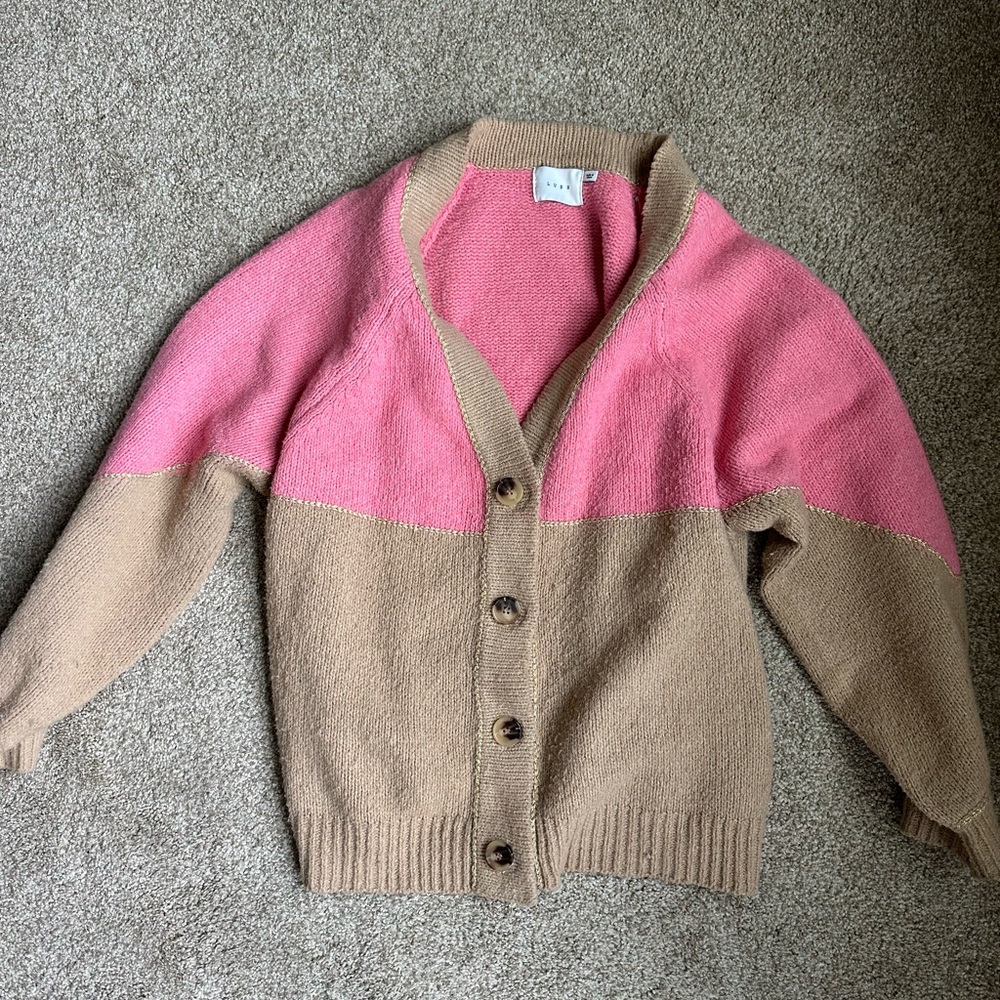 Women’s cardigan color block